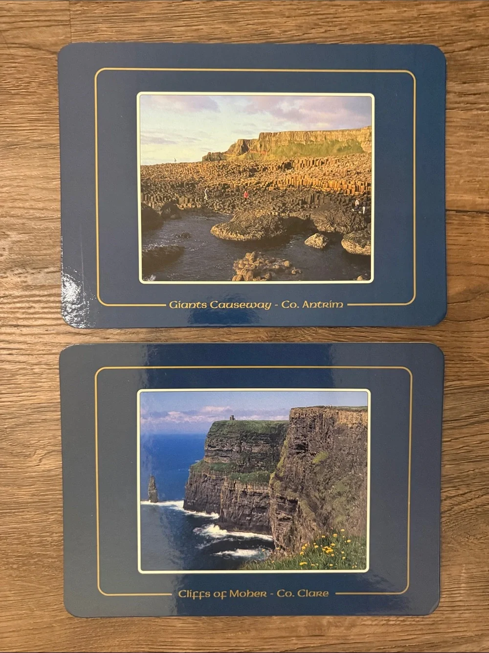 A View of Ireland Placemat Set of 6 in Box- Blue & Green like Pimpernel